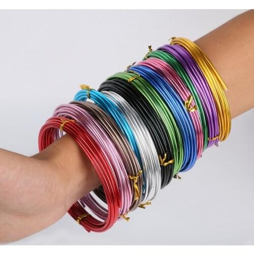 10M Anadized Aluminum Wire soft DIY jewelry craft versatile painted aluminium metal wire, Ni & Pb free - 18 gauge (1mm)