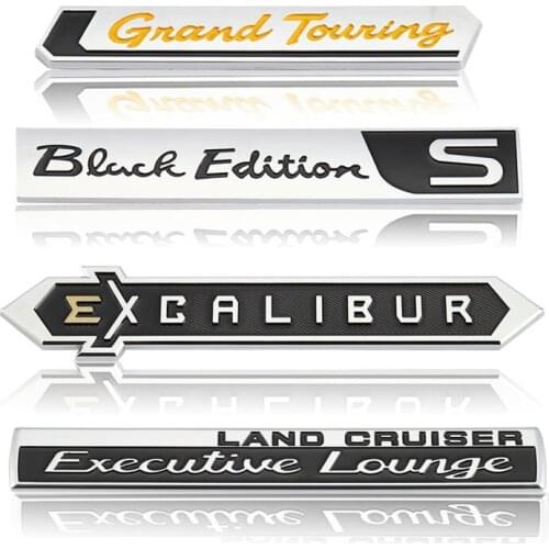 Car Stickers Badge Emblem Decal for Toyota Land Cruiser Executive Lounge White Black Edition S Excalibur Grand Touring GT Decals