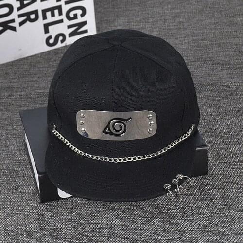 Anime Cosplay Costumes Cap Baseball Hiphop Hat Punk Wind Hoop Flat Baseball Round Cap Adjustable Sun Hat for Women Men