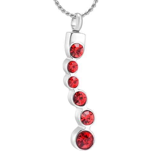 Shiny Rhinestone Cremation Jewelry for Ashes Stainless Steel Eternity Memory Gifts Keepsake Memorial Urns Pendant Necklace Women