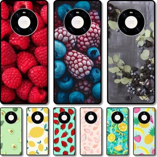 Fruit Phone Case For Huawei mate 40 30 10 20 40 8 9 Lite Z Pro RS black cell shell