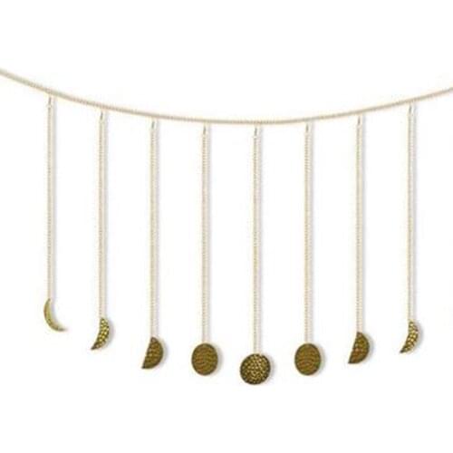 Home decoration background wall metal disc hanging ornaments sun moon hanging ornaments living room bedroom wall ornaments