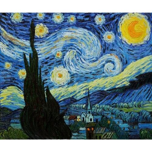 High quality Vincent Van Gogh paintings for sale starry night Canvas art hand-painted