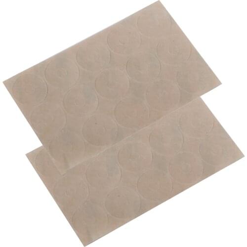 2 Sheets 30pcs Clear Silicone Gel Non Slip Adhesive Rings for Computer Vase Fixing