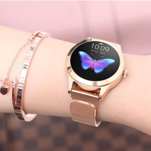 KW10 Fashion Smart Watch Ladies Heart Rate Monitor IP68 Waterproof Sport Smartwatch Women Connect IOS Andriod