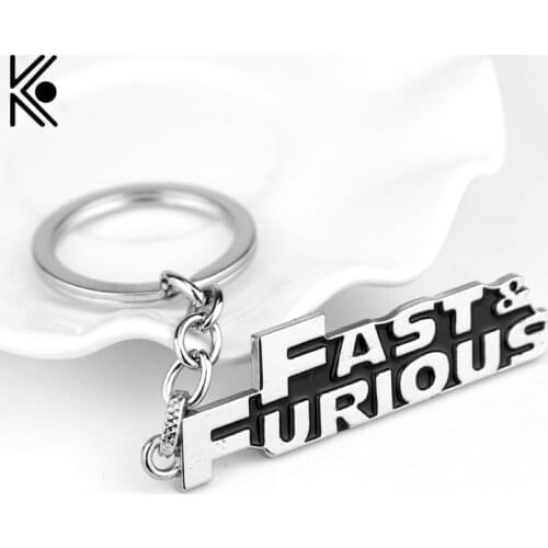 Fast & Furious Metal Keychain for Male Best Friends Letter Keyrings Chaveiro Porte Clef Key The Fast and the Furious Jewelry