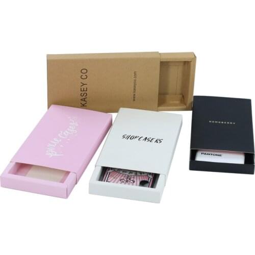 Mobile Cell Phone Case Packaging Box Wholesale Brown Color Stock Kraft Cardboard Paper Boxes For Mobile Case Covers