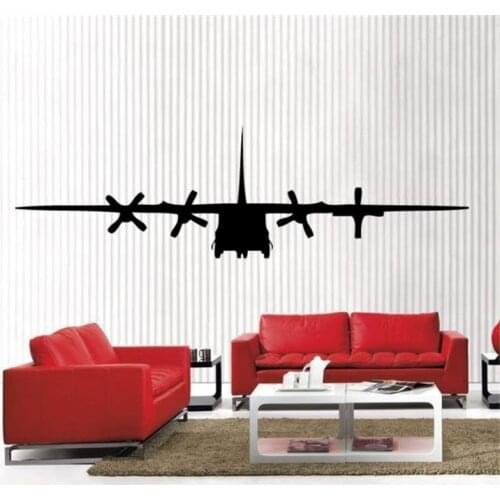 New clew C 130 Military Army Airplane removable Vinyl Wall Decal Home Decor Large T282