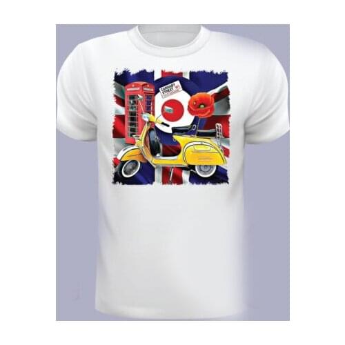 Brand New O-Neck Short-Sleeved Slim Fit Striped Vespa Scooter T Shirts, MenS, Vespa Scooter Cool Tees Harajuku Streetwear