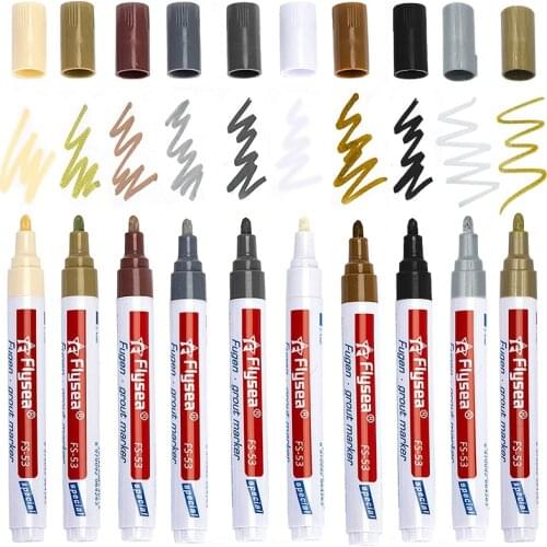 New Tile Gap Repair Bathroom Porcelain Filling Grout Color Pen White Tile Refill Grout Pen Waterproof Mouldproof Paint Cleaner