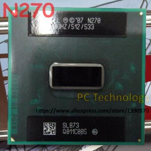 N270 SLB73 NEW Intel Atom N270 Processor N 270 (512K Cache, 1.60 GHz, 533 MHz FSB) BGA CPU for laptop Free shipping