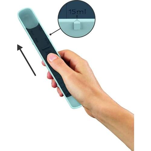 Plastic Measuring Spoon 12-speed Adjustable Scale Dosing Spoon Baking Tool Teaspoon Measure Kitchen Accessories Measure Tool