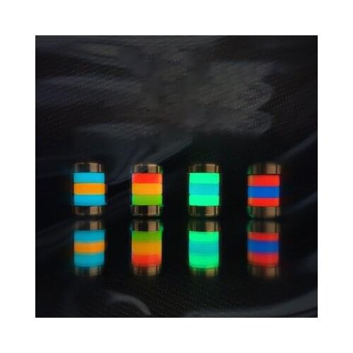 Titanium Alloy Contrast Color Luminous Pendant Umbrella Rope Knife Pendant EDC Keychain