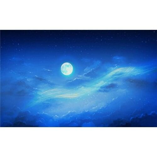Ceiling Wall Painting Living Room Bedroom Wallpaper Home Decor Sky moon ceiling blue ceilings