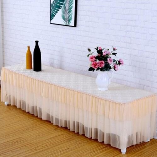 Coffee Table Tablecloth Lace Rectangular Living Room Dustproof Mat TV Cabinet Curtain Table Cloth Cover For Home