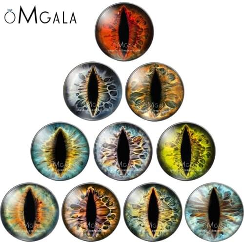 In Paris Dragon Eyes Cat Eye Toys Hot Sale 6mm 8mm 10mm 12mm 14mm 20mm Handmade Photo Glass Cabochons DIY Making Accessories
