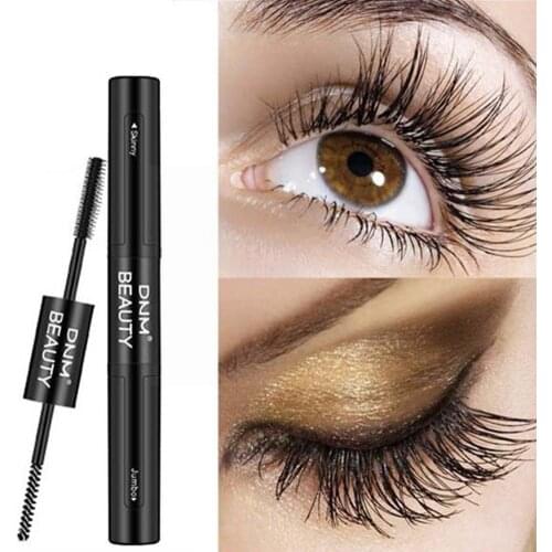 Double Head Waterproof Mascara Lashes Thick Extension Curling Easy Dizzy Makeup Waterproot Quick Eye Not Lashes Dye Thick O8X2