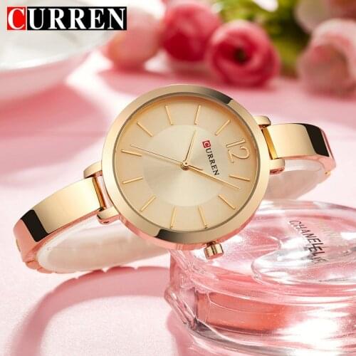 CURREN 2019 New unique Creative Design Women Quartz Watch Casual Fashion Ladies Gift Watches Vintage Timepieces relogio feminino