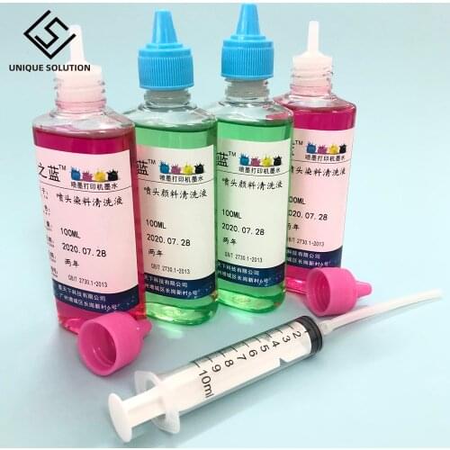 100ML Print Head cleaner cleaning solution liquid fluid for HP EPSON CANON BROTHER Inkjet Printer 302 301 21 Cartridge