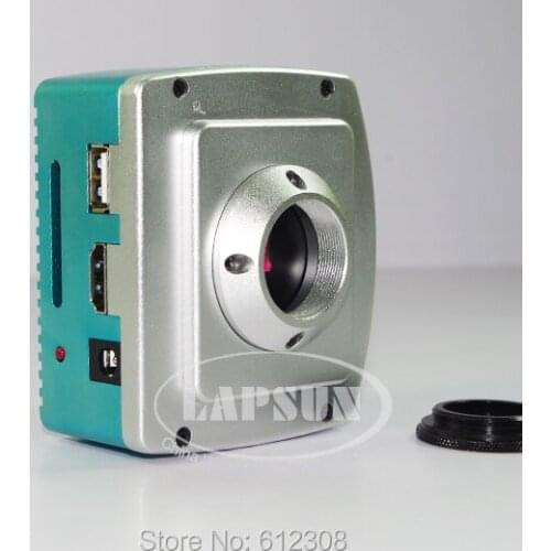 1080P HDMI USB HD SD Video Recorder Indusry Lab PCBA Soldering Microscope Camera Supprt C-Mount Lens For Monitor TV Projector