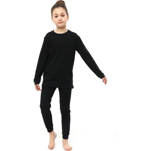 14 colors solid black pajamas for girls kids casual sleepwear children pure color clothing sets top pants pyjamas for baby boys