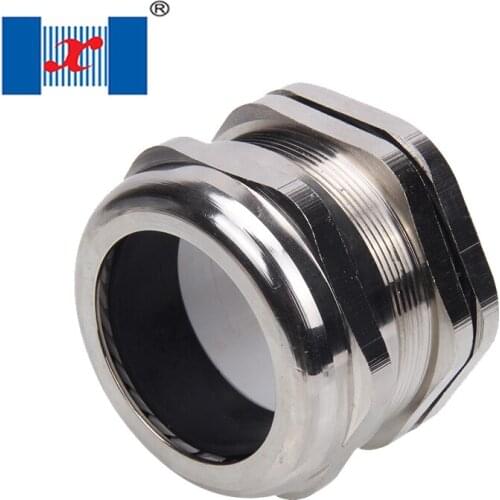 2pcs M25*1.5 10-14mm Nickle Brass Cable Gland Wiring Accessories Waterproof Connector