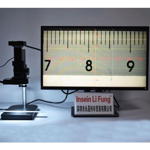 38MP 2K 1080P 60fps Industrial Video Microscope Camera HDMI USB Simultaneous Output+10X-180X Zoom C-mount Lens+Bracket+LED Light