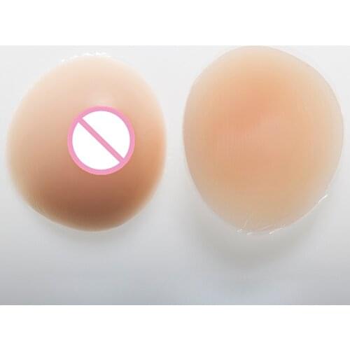 600g/Pair Beige Silicone Breast Forms Realistic Fake Breast Crossdresser Boobs Tits