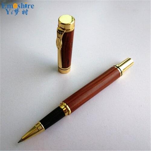 Free Shipping Promotional Original Brand Wood Ballpoint Pen For Calligraphy Writing Office School Supplies Roller Ball Pen P091