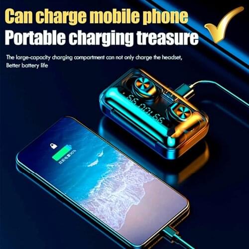 Bluetooth Wireless Earphone Mini Wireless In-ear Earphones Noise Canceling Waterproof Sports Headphones With Microphone