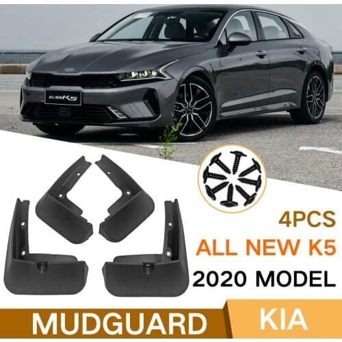 For Kia ALL NEW K5 2020 Set Molded Mud Flaps Mudflaps Splash Guards Front Rear Mud Flap Mudguards 4PCS ABS Car Accessories