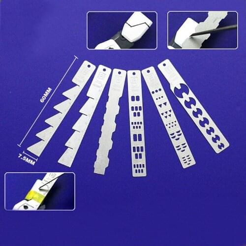 For Model Making Tools Gundam Military Model Detail Transformation Stainless Steel Angle Gauge and Scriber