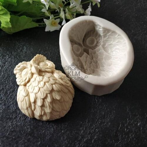 Owl silicone mold Chocolate mold Cake decoration tools Fondant mould Soap silicone mold KLM-0048