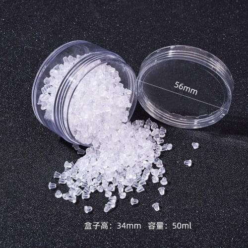 Juego de accesorios para pendientes y tuercas de tapón trasero, kit de caja de joyería DIY de moda, 100/1000 Uds