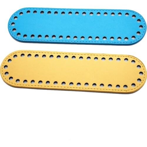 22x6cm Bottoms Leather for Bag Handmade Diy Accessories Women handBag Long Bottom with Holes and High Quality Leather 8.67x2.36"