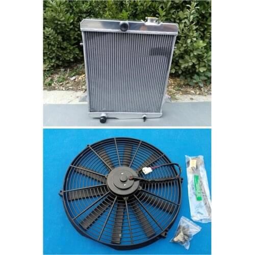 Aluminum Radiator + Fan For TRIUMPH TR4A 1965-1967 1965 1966 1967 Hot Selling High Performance