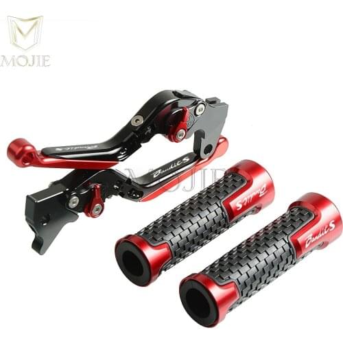 Motorcycle CNC Adjustable Brake Clutch Levers Handlebar Hand Grips For Suzuki GSF1200 GSF 1200 BANDIT 1996-2000 2001-2006