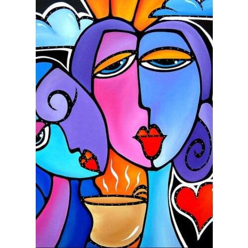 Diamond Painting Kits stitch Poured Glue DIY Scalloped Edge Anime Gift home decor art cross stitch