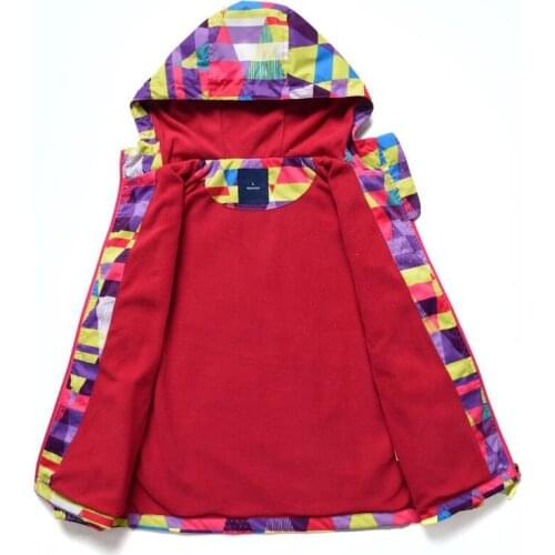 2019 Autumn Boys Girls Polar Fleece Windproof Jacket School Kid Waterproof Coats Children Sport Double-deck Windbreaker Jackets