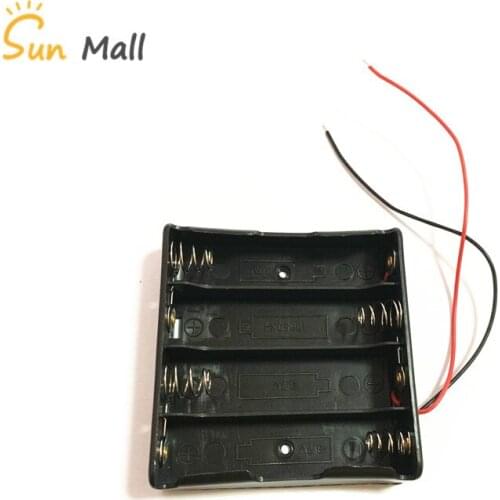 4 Slots Plastic Battery Holder Storage Box Case For 4x 18650 Rechargeable Battery