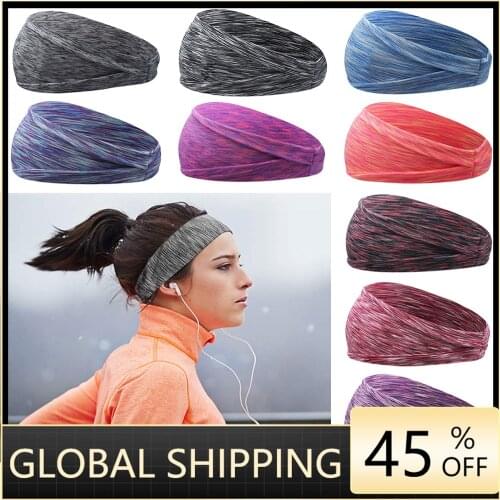 11Colors Absorbing Sweat Hair Bands Men Women Elastic Yoga Running Headbands Headwrap Sports Headwear Accessories
