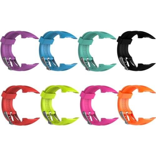 ALLOYSEED For Garmin Forerunner 10/15 Metal Buckle Watch Strap Couple Edition Silicone Watchband Replacement For Male Type