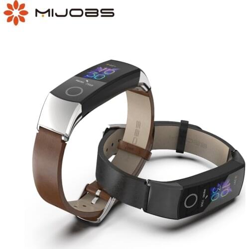 Strap for Huawei Honor Band 5 Strap Smart Wristband for Honor Band 4 Strap Genuine Leather for band 5 Bracelet Smart Accessories