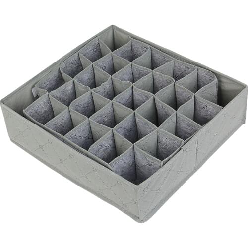 Bamboo Charcoal Non-woven Fabric Foldable Storage Box Underwear Organizer Bra Necktie Panties Socks Case Drawer