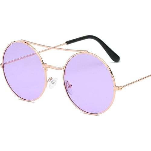 Vintage Candy Color Simple Children Round Girls ANTI-UV Sunglasses Hot Boys Girls Kids Retro Cute Sun Glasses Eyewear