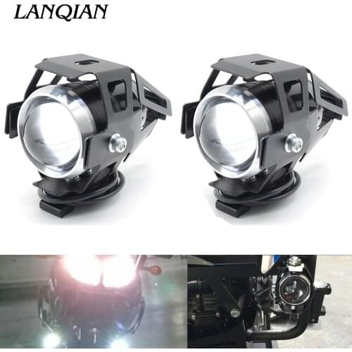 Universal 12V Motorcycle Metal Headlight Fog Light For kawasaki er6n z650 ninja 300 versys 650 yamaha FJR 1300 MT09