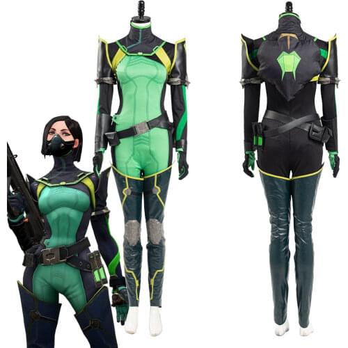 Valorant Viper Cosplay Costume Women Jumpsuit Romper Suit Halloween Carnival Outfits
