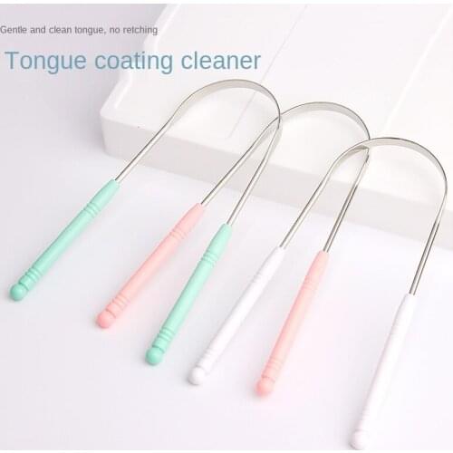 1PCS Tongue Scraper Cleaner Fresh Breath Cleaning Coated TongueToothbrush Oral Hygiene Care Tools