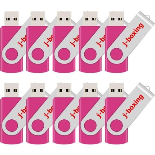 10PCS/LOT 32GB USB Flash Thumb Memory Stick 16GB 8GB Rotating Pen Drive Metal 4GB 2GB Flash Stick for PC Mac Tablet Speaker Pink