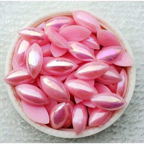 2000pcs/lot 6*12mm Pink AB Resin Horses Rhinestones Wedding Flat-back Scrapbook Crafts clothing accessories D434*2K